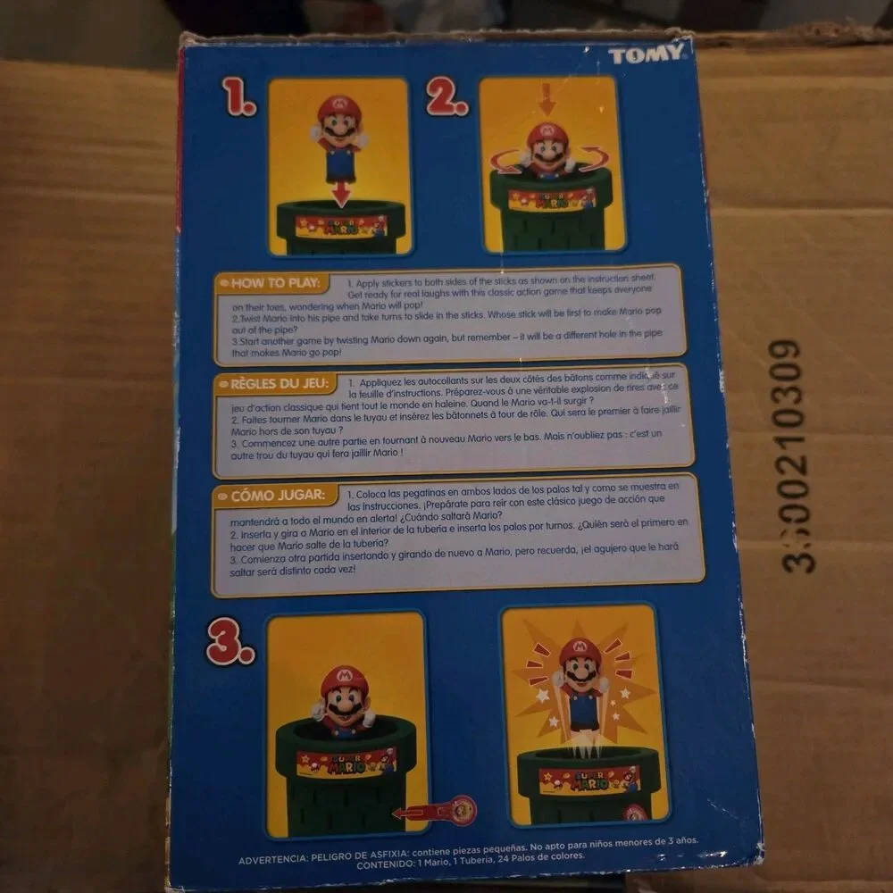 TOMY Pop Up Super Mario Surprise Game Nintendo 2025 2-4 Players w/ Box